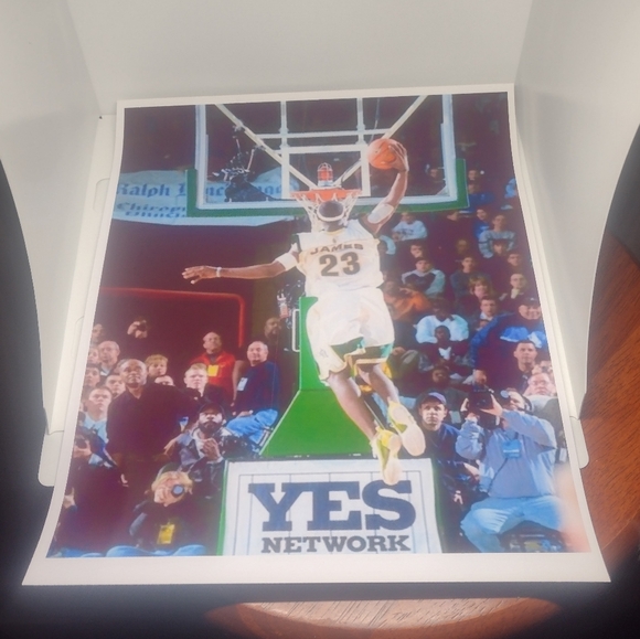 LEBRON JAMES HIGH SCHOOL☘️11 POSTER ULTRA GLOSSY REPRINT 8.5x11 BUNDLE SET!☘️👀 - Picture 11 of 11
